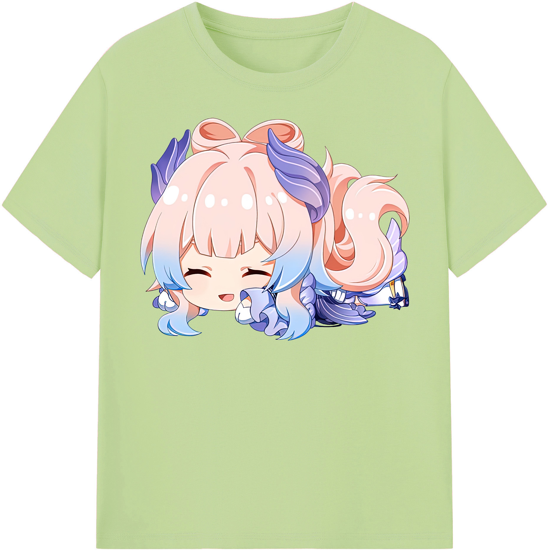 げんし神 珊瑚宮心海 サンゴノミヤ・ココミ genshin Sangonomiya Kokomi 綿100％半袖Tシャツ（フロントプリント）